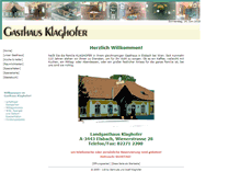 Tablet Screenshot of gasthaus-klaghofer.at